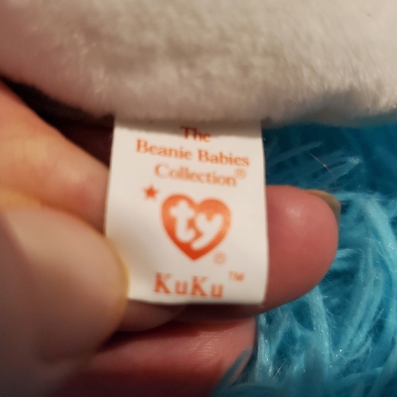 𝅺TY Beanie Babies - Kuku the White Cockatiel **Retired ** - Picture 4 of 5